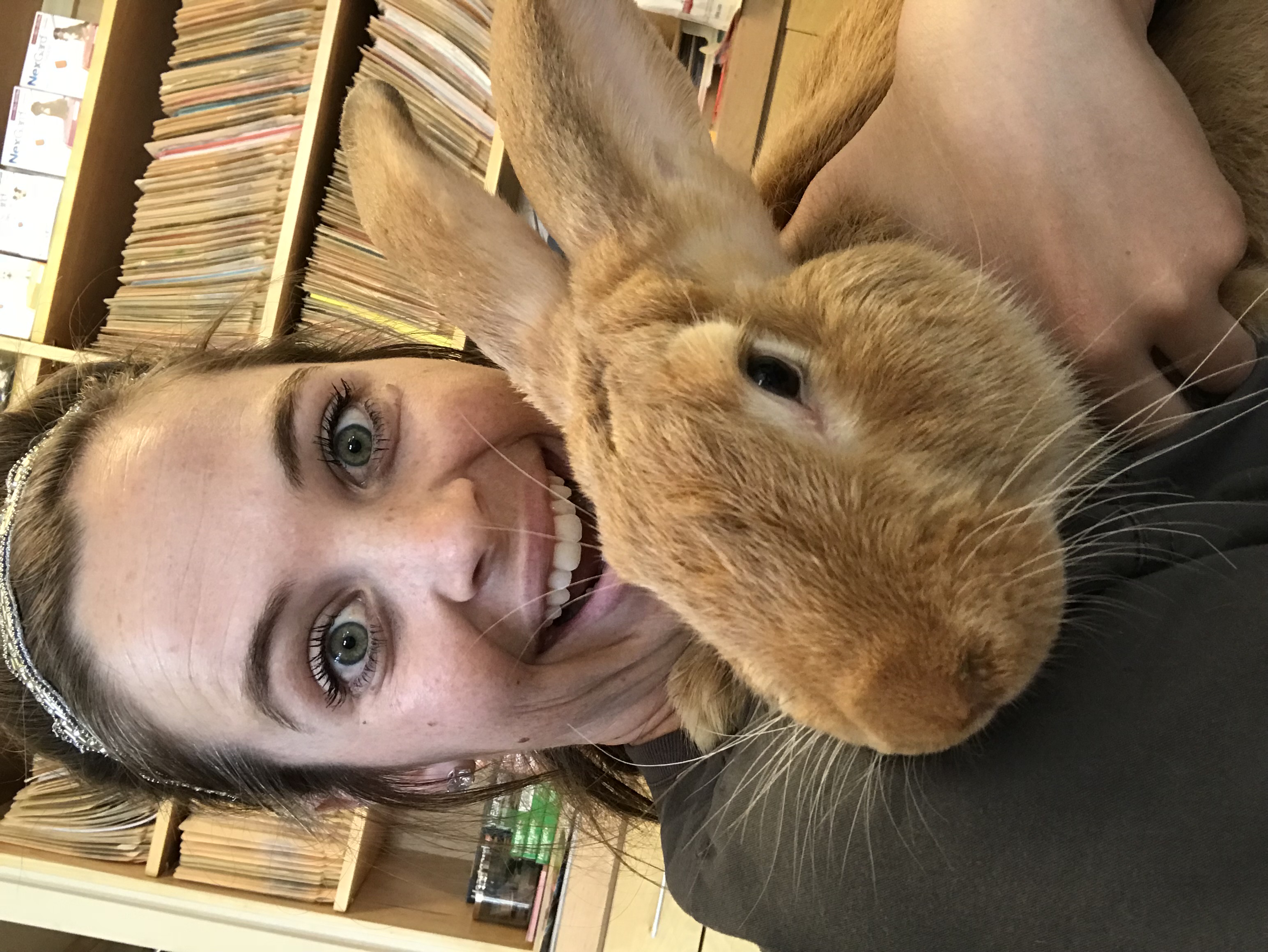 A very good bunny visits the clinic